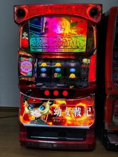 新台入荷　スロット実機　幼女戦記　コイン不要機　家スロ