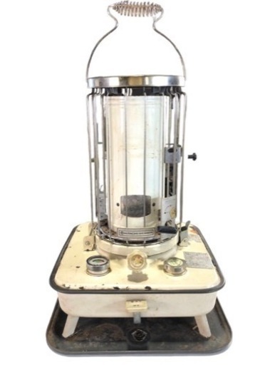 日立石油ストーブ OVC-A420S 芯上下式対流形 石油ストーブ 暖房器具 現状品 昭和レトロ 当時物 中古ストーブ ホワイト