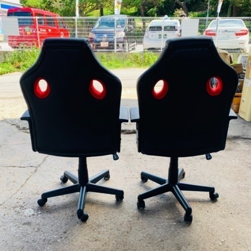 【‼️人気カラー】ゲーミングチェア?セット?レッドブラックカラー