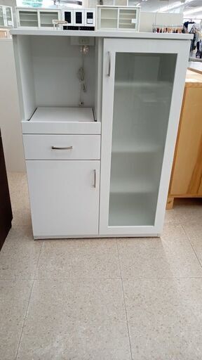 ★ジモティ割あり★ ニトリ レンジ台 白 H115×D40.5×W80 クリーニング済み TJ7454