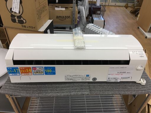 ★ジモティ割あり★ 富士通　FUJITU エアコン AS-J40E-W 4.0kw 15年製 室内機分解洗浄 SJ6200