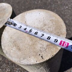 円柱コンクリートブロック 花壇造り 植木鉢台 【無料】【先着優先】の画像