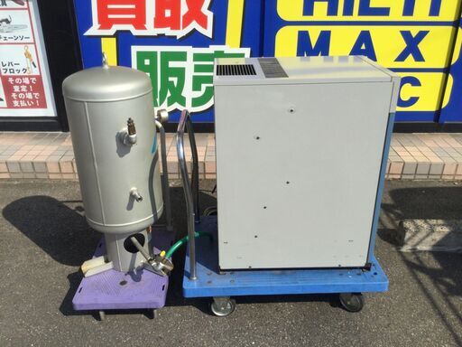 【エコツール 知立店】〇アネスト岩田 三相200V60Hzスクロールコンプレッサー・60Lタンク 2点セット SLP-15EBD/SUST-65-100   ITW5Y46FN140【愛知県/知立市/工具】