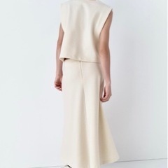 【sold out】ZARA 完売品　ミディ丈 ラスティックスカートS 2024 今期の画像