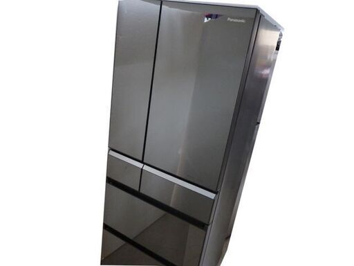 Panasonic/パナソニック◆パーシャル搭載冷蔵庫/NR-F472XPV◆6フレンチドア ドア 470L エコナビ ナノイー オニキスミラー/2661