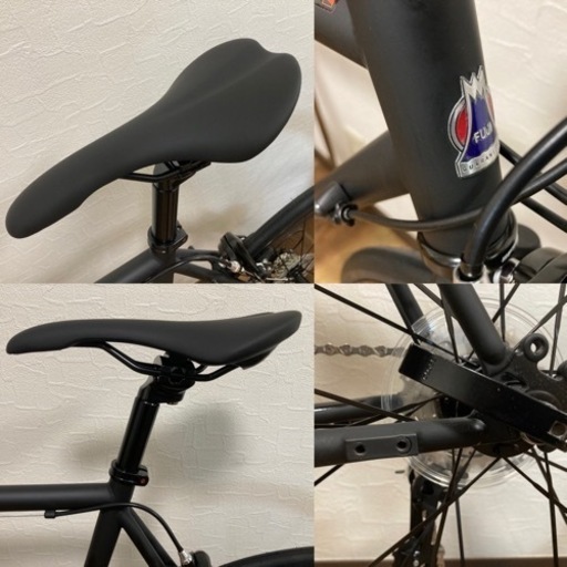 未使用品 美車！FUJI BALLAD Ω フジ バラッドオメガ 54size MATTE BLACK クロモリロードバイク