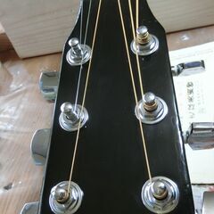 傷あるけど❤️弦高調整済「Sepia Crue F-130 黒」＋ケース付！弾きやすい　島村楽器の画像