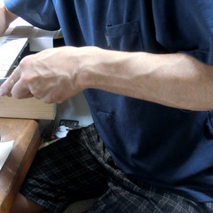 傷あるけど❤️弦高調整済「Sepia Crue F-130 黒」＋ケース付！弾きやすい　島村楽器の画像