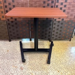 《売約済》【池上店】スタンディングデスク PCデスク昇降テーブル 昇降式 ガス圧式 高さ調整 コンパクトデスク キャスターの画像