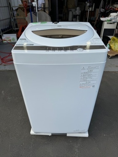 TOSHIBA 全自動洗濯機 5kg 2022年 AW-5GA1 東芝 ホワイト 縦型洗濯機
