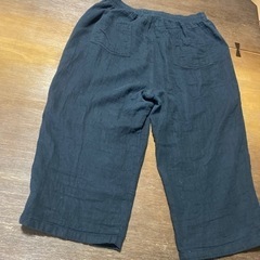 ガーゼ地の様なやわらかいガウチョパンツ　ステテコ　L Lサイズ　usedの画像