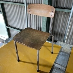 レトロ 学校机 椅子 セット売りの画像