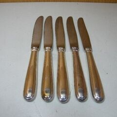ノリタケ ディナーナイフ ５本セット◆【中古品】■A-461