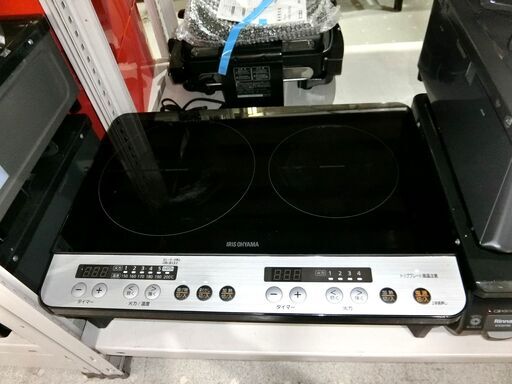 アイリス 2口 IHコンロ IHK-W12SP 2020年製【モノ市場東海店】147