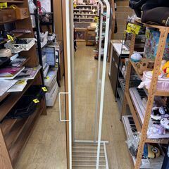 鏡付き ハンガーラック■横幅46cm×奥行50cm×高さ165cm■買取帝国 朝霞店 配達可能の画像