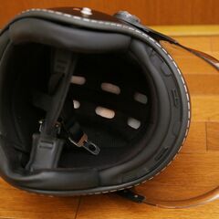 バイクヘルメット clim boder★JETヘルタイプ★バブルシールド付き★の画像