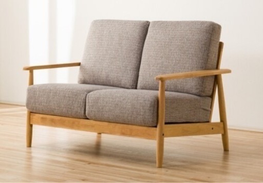 「値下相談可」 2人掛けソファ+スツール