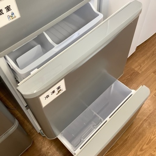 安心の6ヶ月保証付！！【3ドア冷蔵庫 SHARP SJ-W351D-S 2018年製】売ります！取りに来れる方限定！