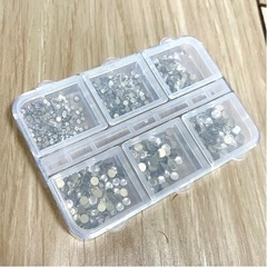 新品 - 6種類 ネイルアート用のダイヤモンド キラキラ