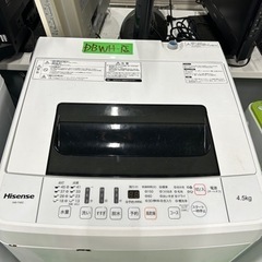 早い者勝ち大セール‼️‼️＋ご来店時、ガン×2お値引き‼️Hisense(ハイセンス) 2019年製 4.5kg 洗濯機?