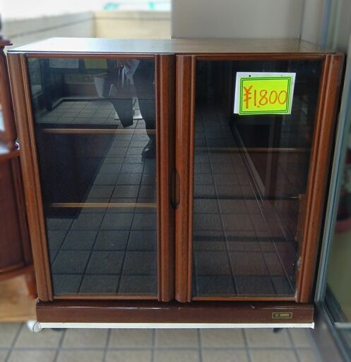 ガラス戸棚・食器棚【羽村市リサイクル品№30】