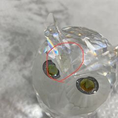 ▼値下げ▼ スワロフスキー ふくろう インテリア小物 刻印あり🚚自社配送時💳代引き可🚚(現金、クレジット、スマホ決済対応)の画像