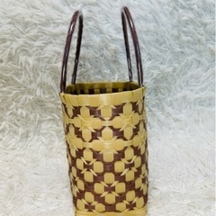 カゴバック　ハンドメイド　手作りの画像
