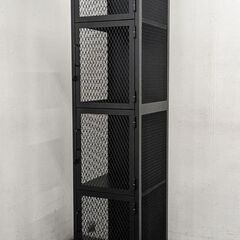 ジャーナルスタンダードファニチャー メッシュロッカー 1列4段 ブラック② 中古家具 店頭引取歓迎 R8567