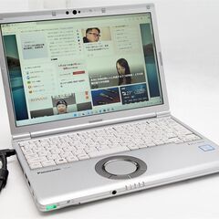 激安 高速SSD Panasonic CF-SV7RFCVS 第8世代Core i5 8GB 中古ノートパソコン WUXGA 無線 カメラ Windows11 Type-C Bluetooth Office