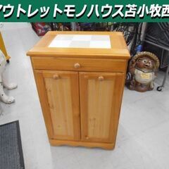 ダストボックス ゴミ箱収納用カウンター ゴミ箱 木製 収納家具 ...