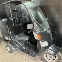 ★支払総額3.8万円★走行テスト済み！関東圏内即日配送可能！ ホンダ ジャイロキャノピー TA02 リアボックス付き！ワイドスペーサー！人気の2スト！カスタムベースに！の画像
