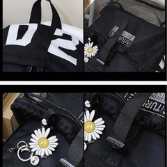 新品　黄色　リュック　飾りおまけ付きの画像