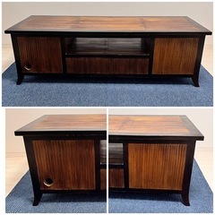 アジアン家具  バンブー バリ家具 チーク材 テレビボード　ロー...