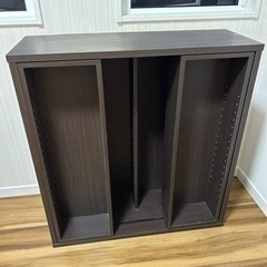 収納家具　本棚　2段　可動式 