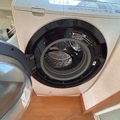 HITACHI 日立 ドラム式洗濯乾燥機 BIG DRUM SLM ビッグドラムスリム BD-S7400L パールホワイト 9.0kg 通電確認済み 生活家電
の画像
