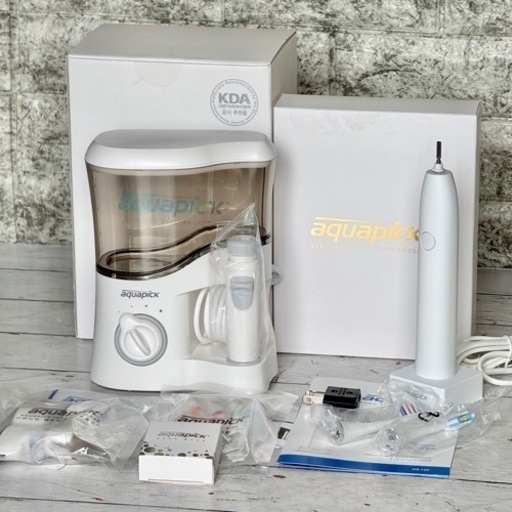 aquapick 口腔洗浄器 + 電動歯ブラシセット 変換コンセント付き❗️