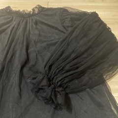 【新品】重ねボリュームチュールブラウス/Fの画像
