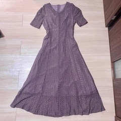 GRL/総レースロングワンピース/S