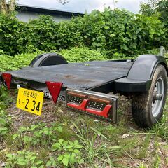 軽フルトレーラー 車検長い！新品テールライト