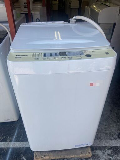 ☆中古￥6,800！Hisense　5.5kg洗濯機　家電　HW-T55H型　2022年製　幅54㎝ｘ奥行54㎝ｘ高さ88㎝　【BG131】