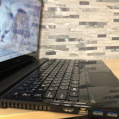 💗クールなクリスタルブラック！超高速i7第5・爆速新品SSD256GB・Webｶﾒﾗ内蔵・Win11・NEC/Office2021付/15.6ｲﾝﾁ/メモリ8GB/無線/BD-RE・DVD・CD再生ｿﾌﾄ付　No.2407019の画像