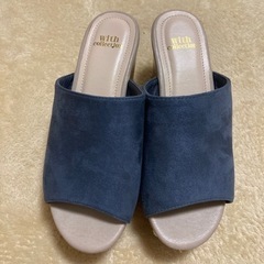 厚底サンダル　Mサイズ　刺繍の画像
