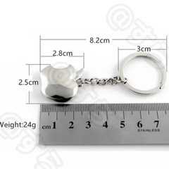 Apple キーホルダー　2個セット　シルバー、ゴールド　新品の画像