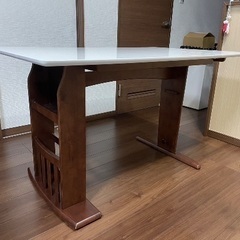 ダイニングテーブルセット ベンチシート 椅子×2 ホワイト