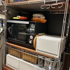 【決まりました】無印　食器棚　スチールユニットシェルフの画像