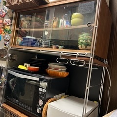 【決まりました】無印　食器棚　スチールユニットシェルフ