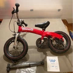 Henshin Bike レッド　赤　へんしんバイク　キッズ　自転車の画像