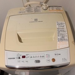 【無料】TOSHIBA洗濯機2012年製の画像