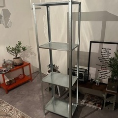 IKEA    スチールラック／ステンレス製／棚の画像