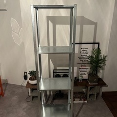 IKEA    スチールラック／ステンレス製／棚の画像